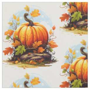 Thanksgiving Autumnal färg pumpkin, löv Tyg