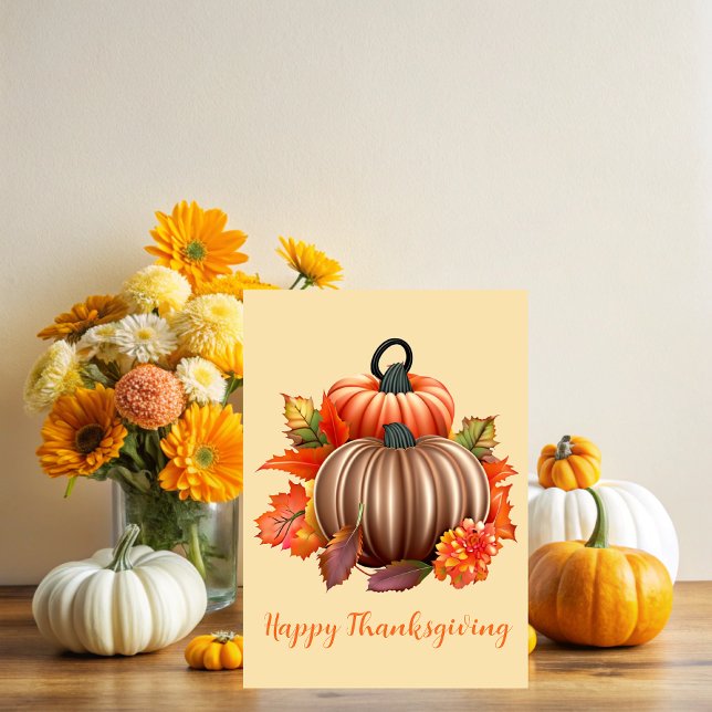Thanksgiving Autumnal Plenty Kort (Skapare uppladdad)