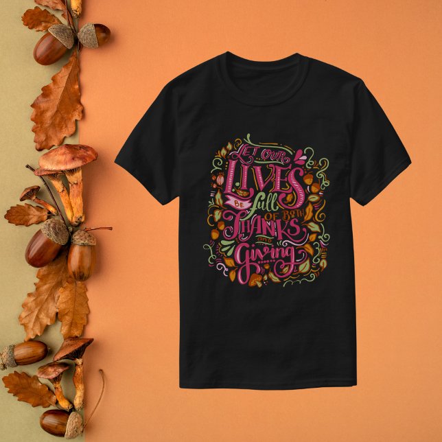 Thanksgiving av offertbrev t shirt (Skapare uppladdad)