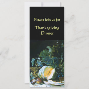 Thanksgiving av PUMPKIN, FRUKT OCH GLASSWARE Inbjudningar