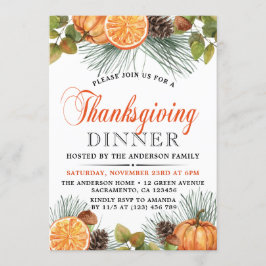 Thanksgiving av Rustik kolvpump Inbjudningar