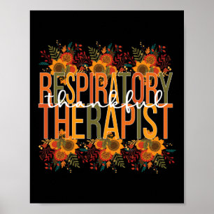 Thanksgiving av tacksam respiratorisk terapi poster
