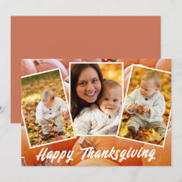 Thanksgiving av Trendig Orange Red Family Photos