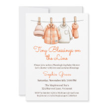 Thanksgiving Baby Shower Boy | Mysigt slutlinje