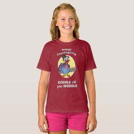 THANKSGIVING barnens GOBBLE FORTFARANDE ÄR DU FÖRV T Shirt