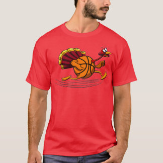 Thanksgiving Basketball Turkey T Shirt