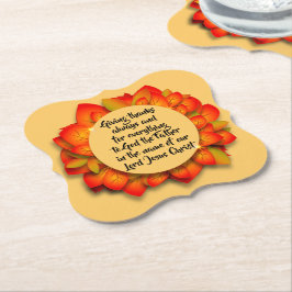 Thanksgiving Bibelcitat från hösten Löv Underlägg Papper