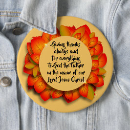 Thanksgiving Bible Quote Autumn Löv Collossal Knapp