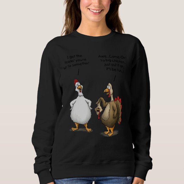 Thanksgiving Big Chicken It ll Be Fun Turkey T Shirt (Framsida)