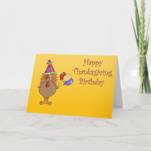 Thanksgiving Birthday Helgkort