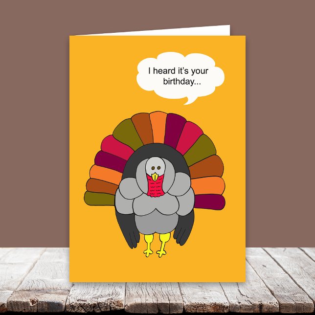 Thanksgiving Birthday - Turkiet Helgkort (Skapare uppladdad)