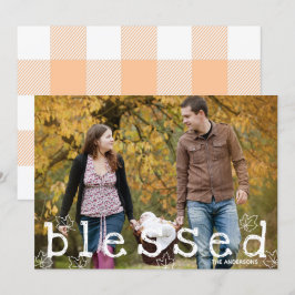 Thanksgiving Blad Maple Lövs Orange Flanals Inbjudningar