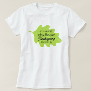 Thanksgiving Bläddra Oliv grönt Löv Autumma T Shirt
