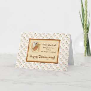 Thanksgiving Bladkort med offert Helgkort