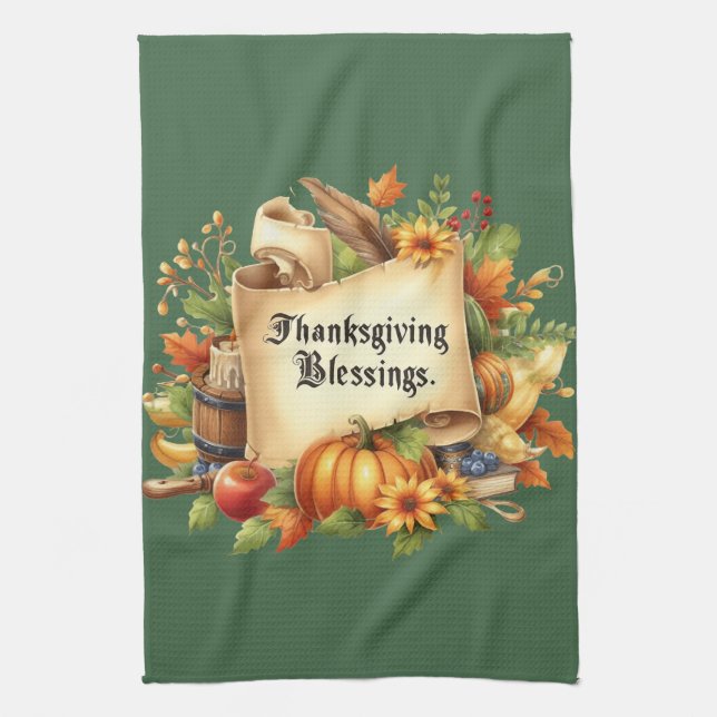 Thanksgiving Blating Kitchen Towel Kökshandduk (Vertikal)