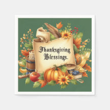 Thanksgiving Blating Napkins