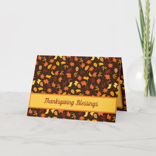 Thanksgiving Blesser Helgkort (Framsida)