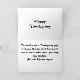 THANKSGIVING BLESSINGAR ÖVER MILERKortet Helgkort