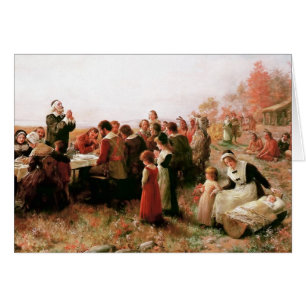 Thanksgiving Blessings. Anpassade Fine Art Card Hälsningskort