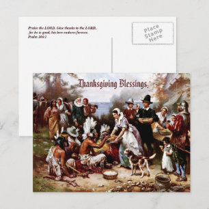Thanksgiving Blessings. Anpassade vykort