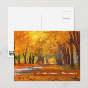 Thanksgiving Blessings. Fine Art-vykort Vykort
