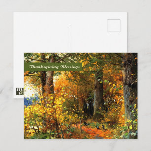 Thanksgiving Blessings. Fine Art-vykort Vykort