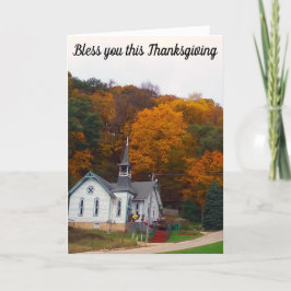Thanksgiving Blessings, kyrka Helgkort