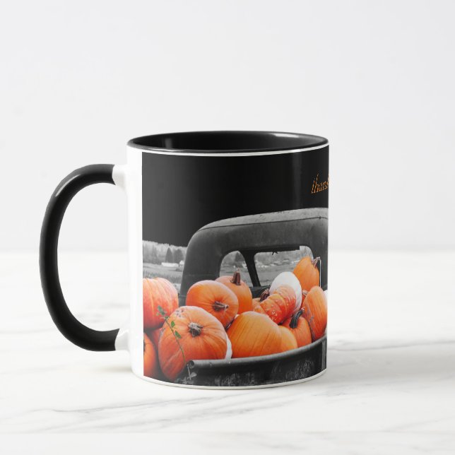Thanksgiving Blessings Mugg Black (Vänster)