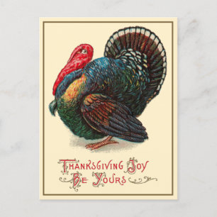 Thanksgiving - Bli din dator - vykort för Vintage