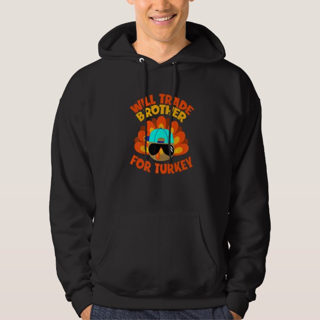 Thanksgiving Boys Girls Kids kommer att bli handel Hoodie (Framsida)