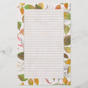 Thanksgiving Brev Höst löv Höst färger Brevpapper