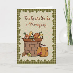 Thanksgiving Brother Helgkort