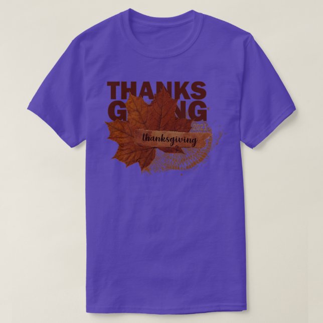 thanksgiving brun t shirt (Design framsida)