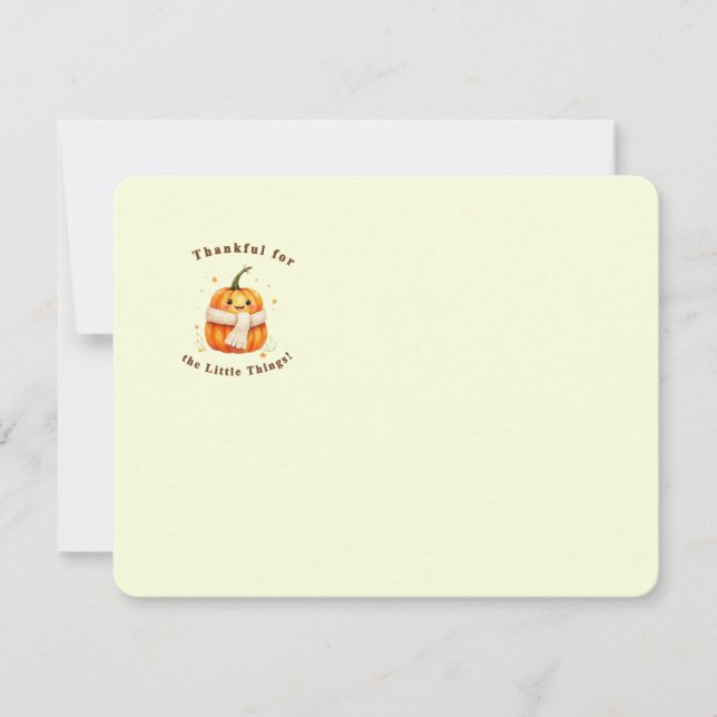 Thanksgiving Card Anteckningskort (Framsida)