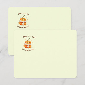Thanksgiving Card Anteckningskort