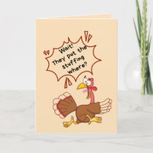 Thanksgiving Card - "de sätter i fickan var?"