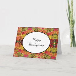 Thanksgiving Card Redbud Löv Helgkort