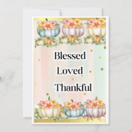 Thanksgiving Card, Turkietdagen, Happy thanksgivin Julkort