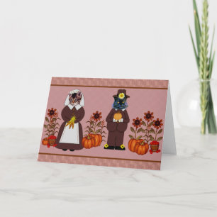 Thanksgiving Cats Helgkort