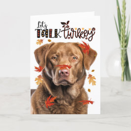 Thanksgiving Chesapeake Bay Hund Låt oss Prata Tur Helgkort