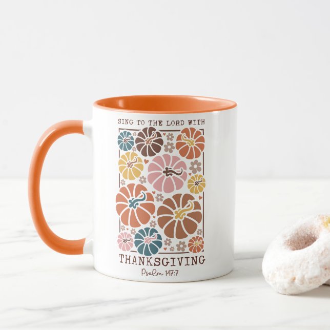 Thanksgiving Christian Quote Mugg (Med munk)