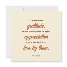 Thanksgiving Citat från John F. Kennedy Dinner