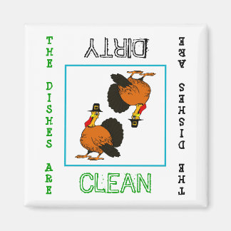 Thanksgiving Clean Dirty Dishwasher Magnet