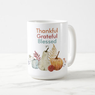 Thanksgiving Coffee mugg - tacksamt, välsignat