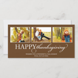 THANKSGIVING COLLAGE | HELGDAG PHOTO-KORT JULKORT