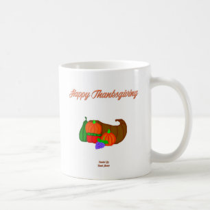 Thanksgiving Cornucopia Coffee Mugg