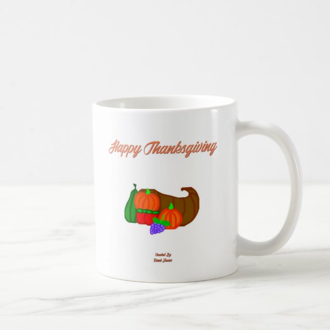 Thanksgiving Cornucopia Coffee Mugg (Höger)