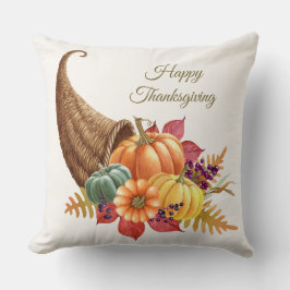 Thanksgiving Cornucopia Dekorativ kudde
