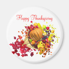 Thanksgiving Cornucopia Magnet