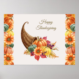 Thanksgiving Cornucopia Poster